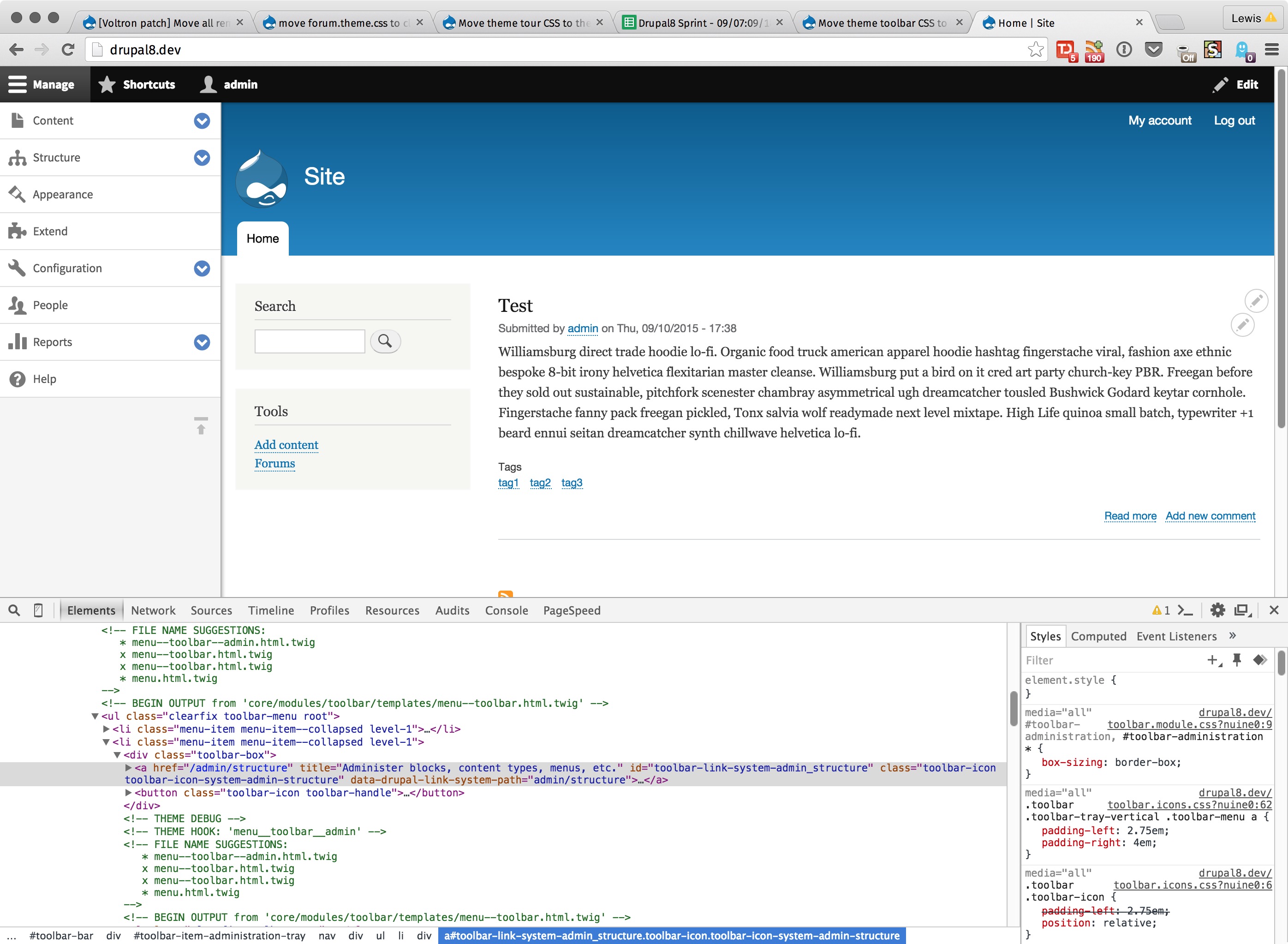 Move theme toolbar CSS to the Seven theme [2539992]